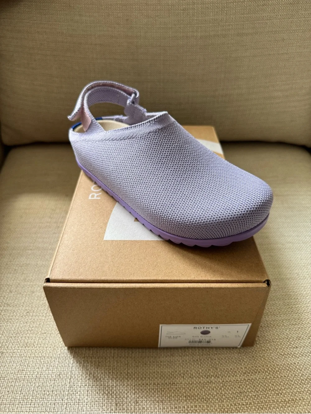 Rothy's The Kids Clog- Slip-On Slingback clogs - Soft Orchid